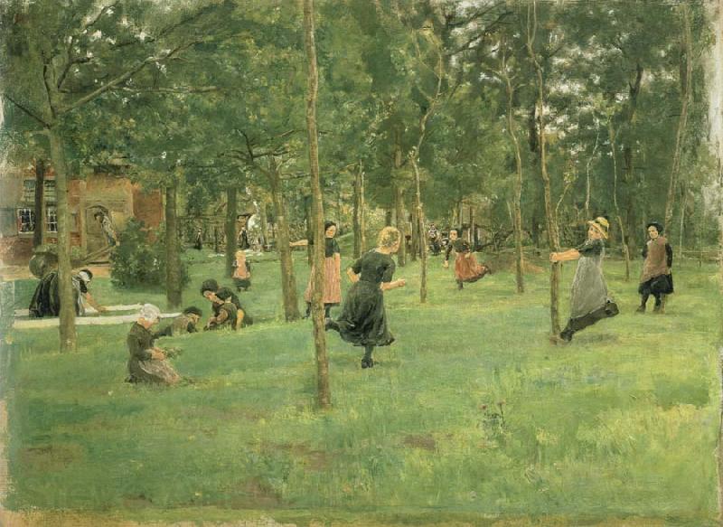 Max Liebermann Children Playing Norge oil painting art